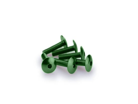 Puig Green M6 Domed Screws 25mm x 6