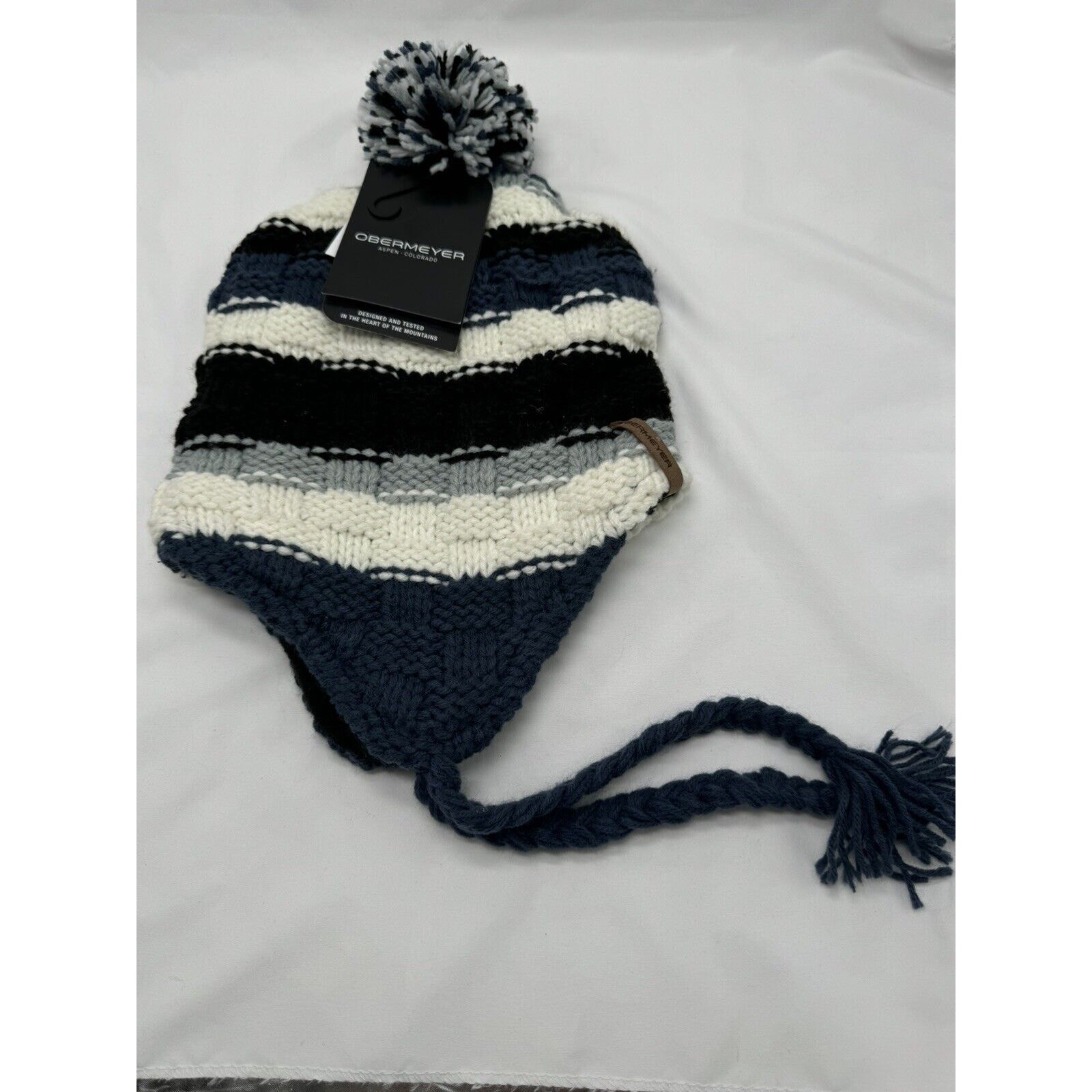 Obermayer Aspen Colorado Knit Ski Hat Size Teen Color-Overcast NWT