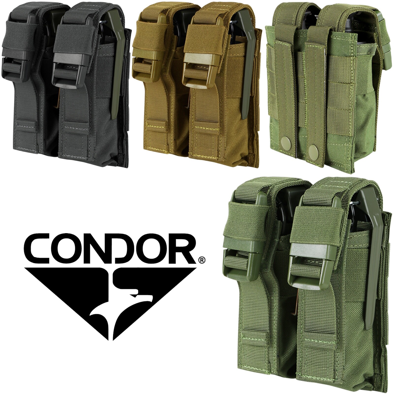 Condor 191063 MOLLE Modular Double Flash Distraction Utility Multipurpose Pouch