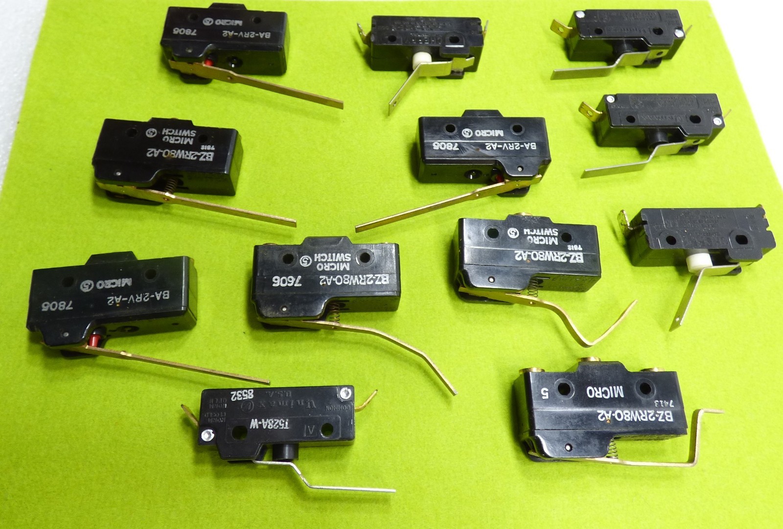 12 Micro switch lot lever action Honeywell Cherry Vnimax more microswitch