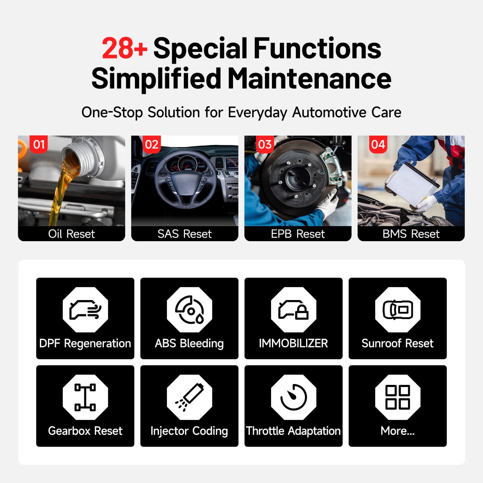 TOPDON AD800BT V2.0 Bidirectional Scan Tool 28+ Services
