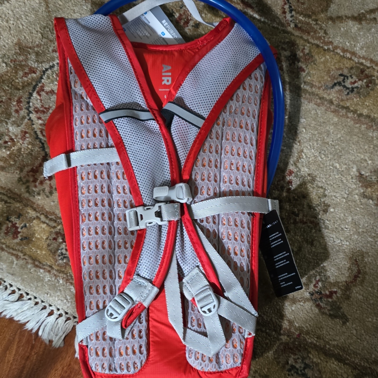 CamelBak Rogue Light 2L Red/Gray/Blue Hydration Backpack, Harness Adj Size