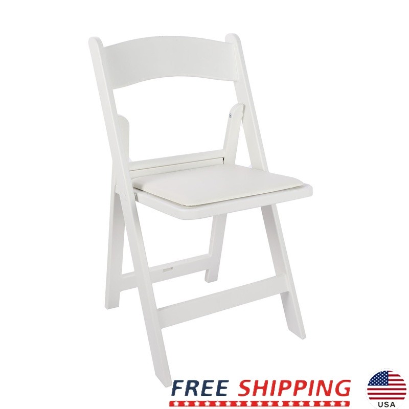 Lightweight Folding Resin Chair Compact Storage Easy Transport Events Banquets