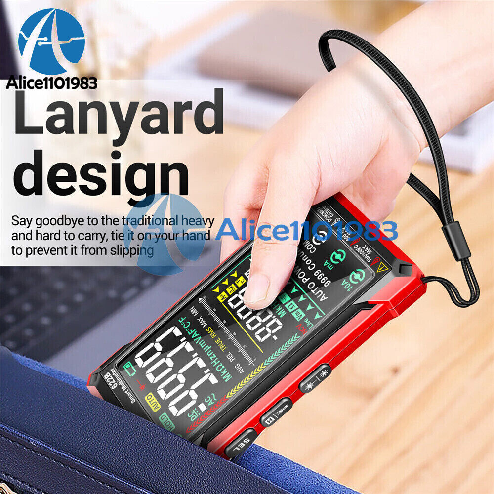 ANENG 622B Digital Smart Multimeter Auto Range DC/AC Meter infrared Laser Lamp