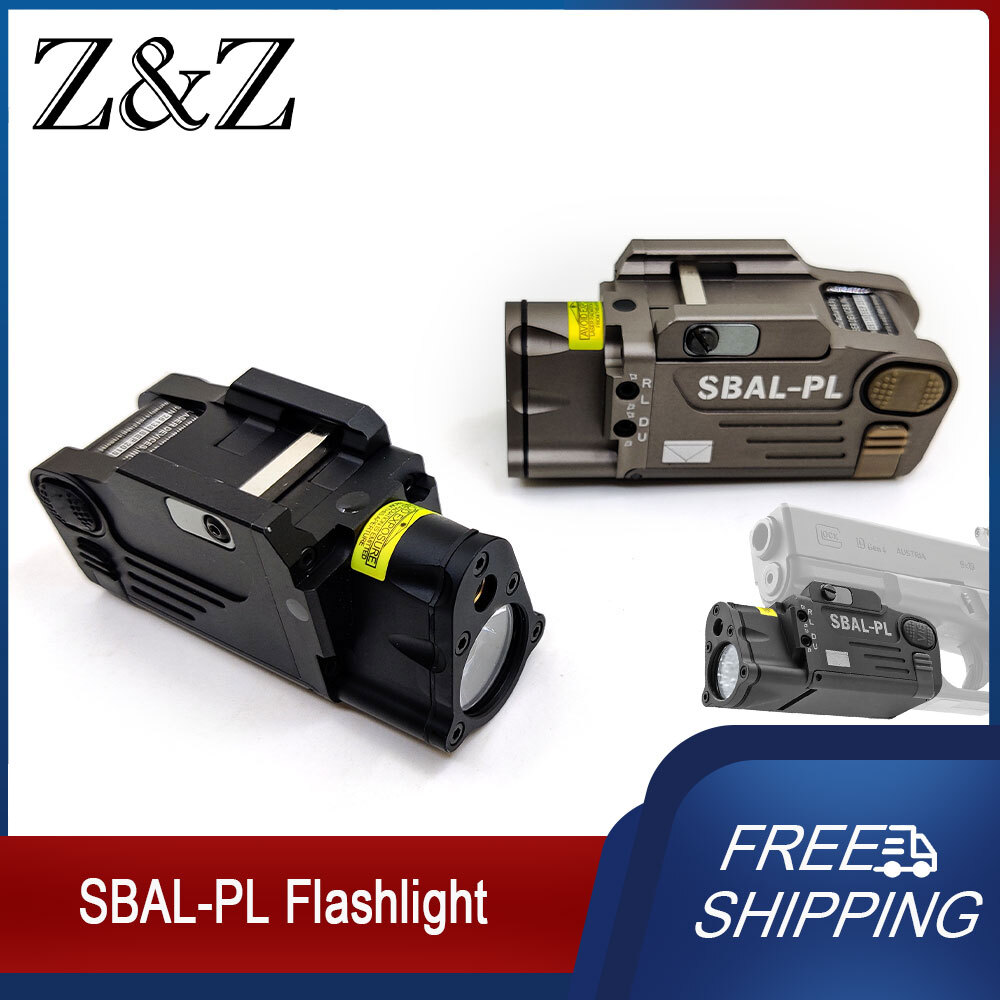Metal SBAL PL Red Laser Flashlight Hunting LED Strobe Light SBAL Weapon Light