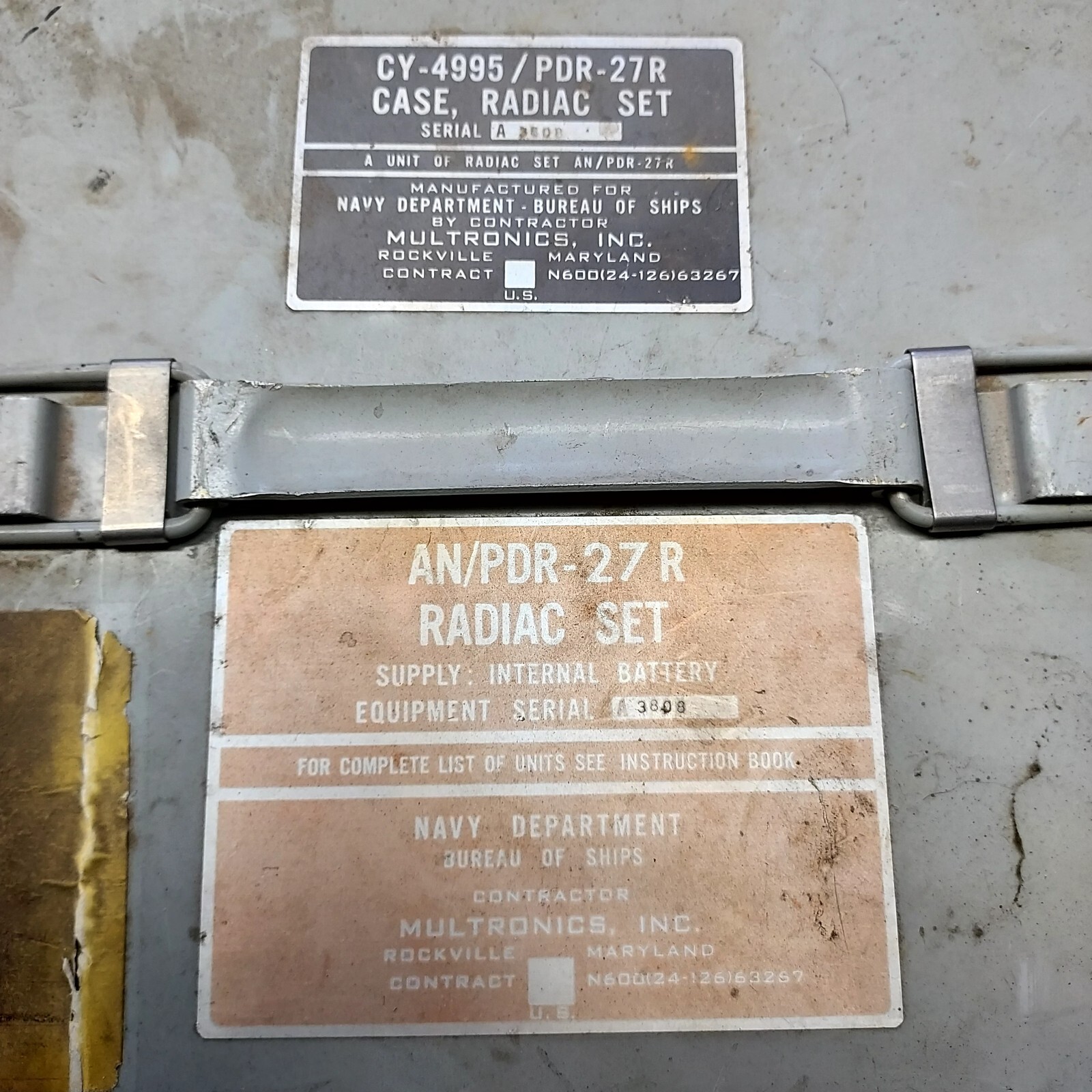 Radiac AN/PDR-27 Portable Geiger Counter