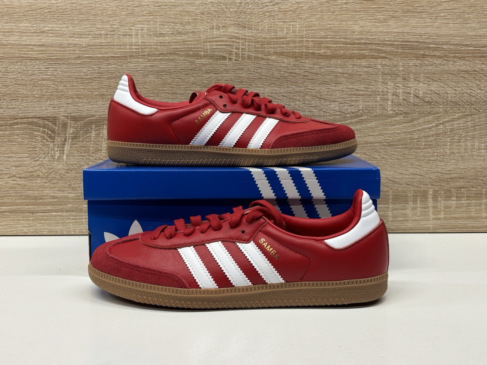 Adidas Samba OG “Red White Gum” Casual Women’s Sneakers (KI2694) NEW
