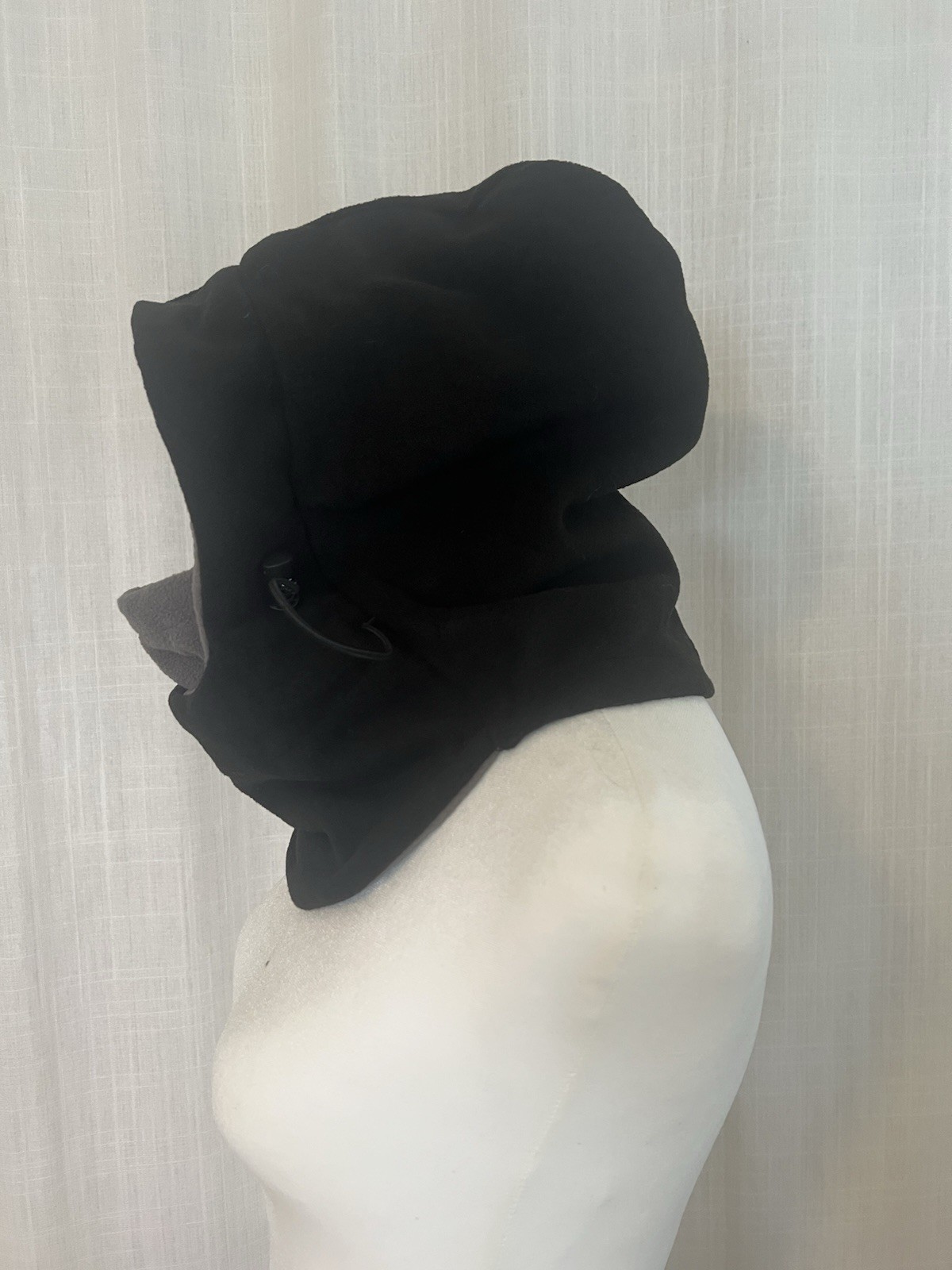 Outdoor Cap Balaclava/Hood/ Ski Face Mask Fleece Black Adjustable Hat Adult Uni
