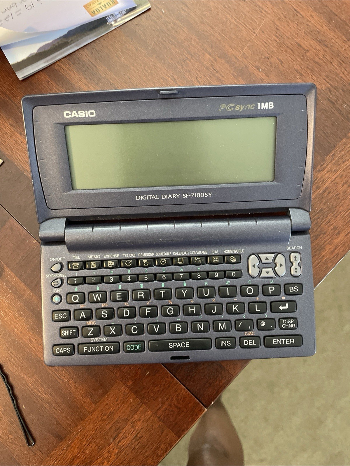 Casio Digital Diary SF-7100SY/7200SY 1MB PC Sync. Tested.