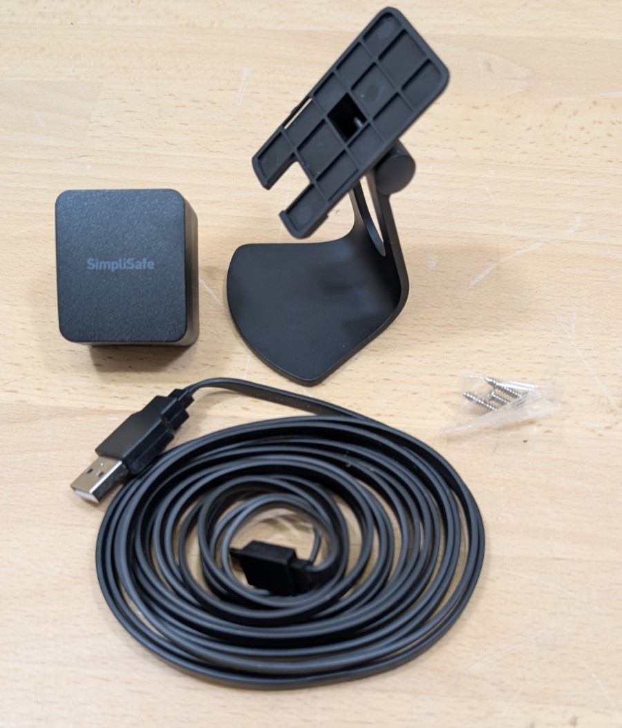 SimpliSafe SimpliCam SSCM2 Indoor Camera Stand & USB Power Cable - Black