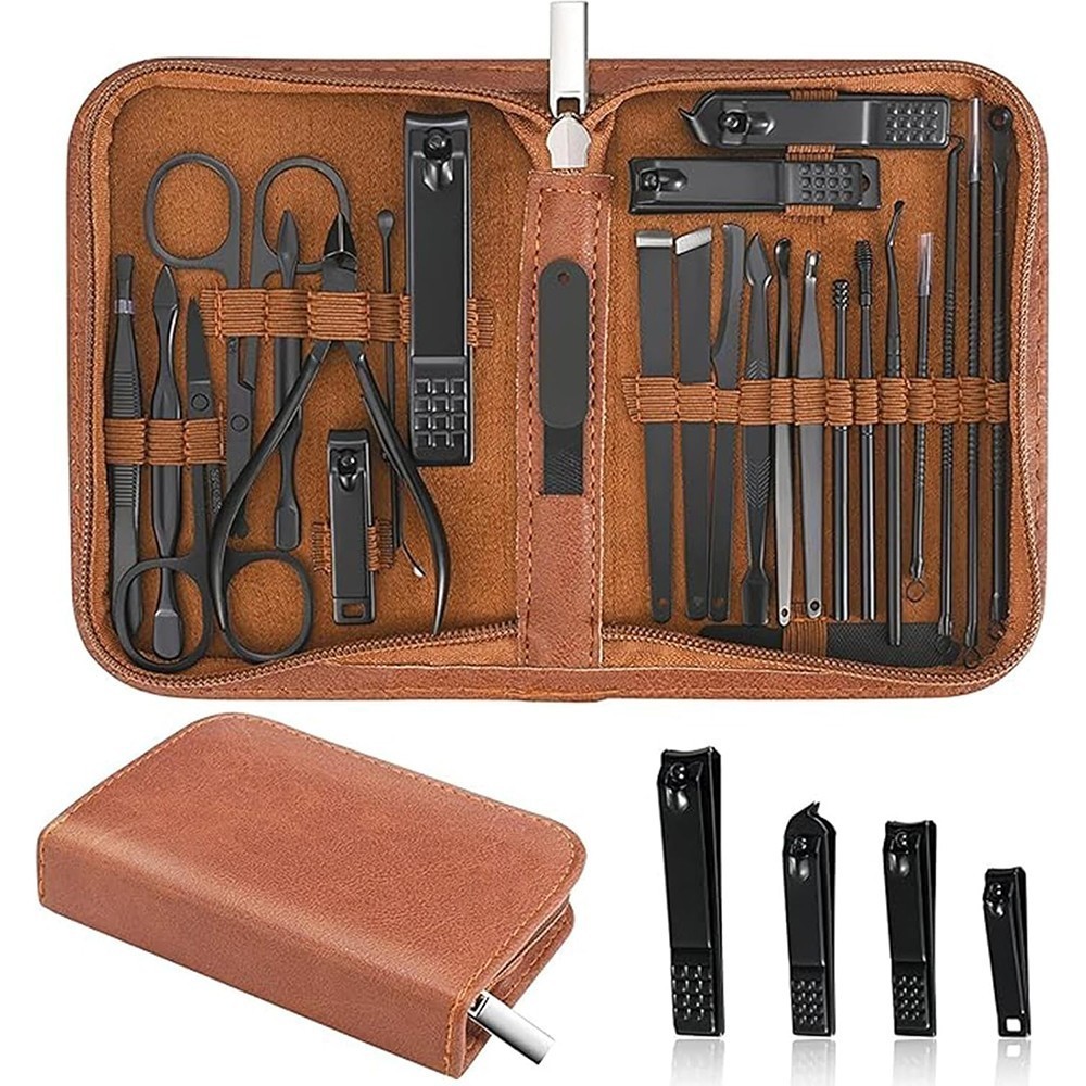 Manicure Set Professional Nail Clipper Kit 26 Pieces Stainless Steel Manicure Ki