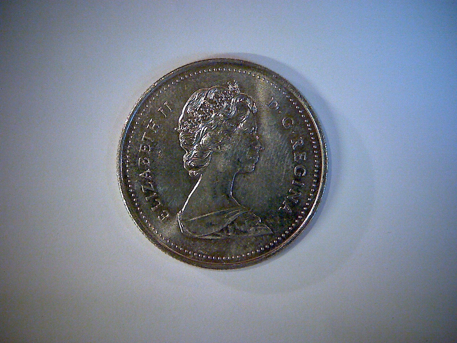 1986 CANADA, NICKEL DOLLAR COIN, UNCIRCULATED CONDITION