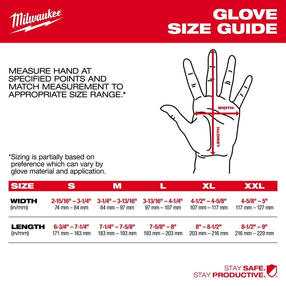 Milwaukee Cut Level 7 High Dexterity Nitrile Dipped Gloves Medium