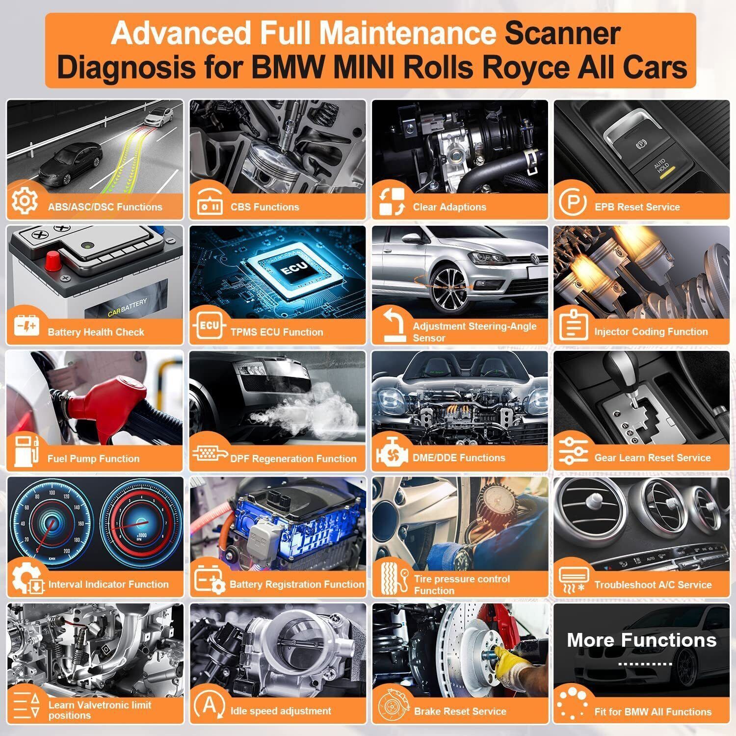 AUTOPHIX 7910 Elite Full System Diagnostic Tool For BMW OBD2 Scanner Code Reader