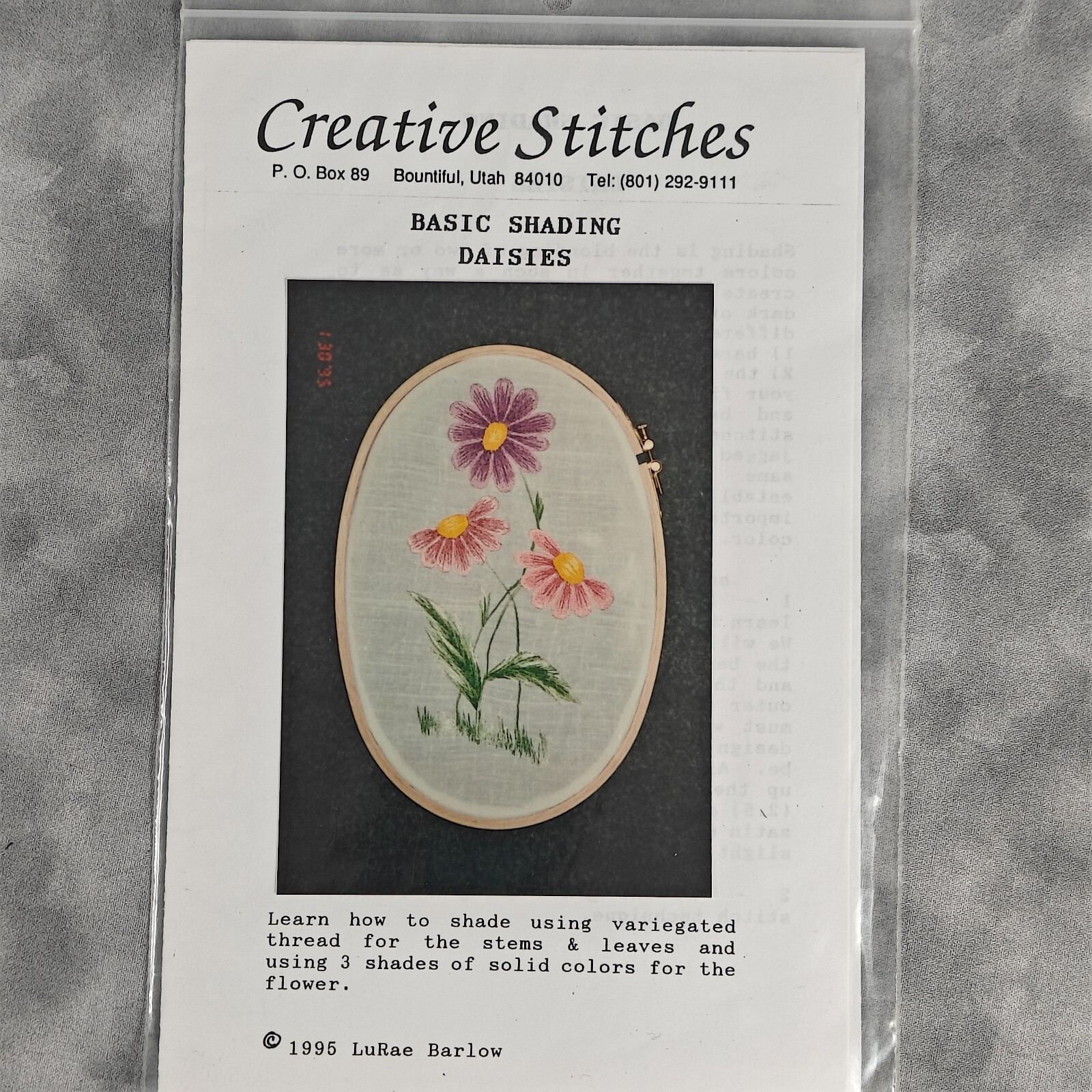 Creative Stitches 🌼 Basic Shading Daisies Embroidery Kit 1995