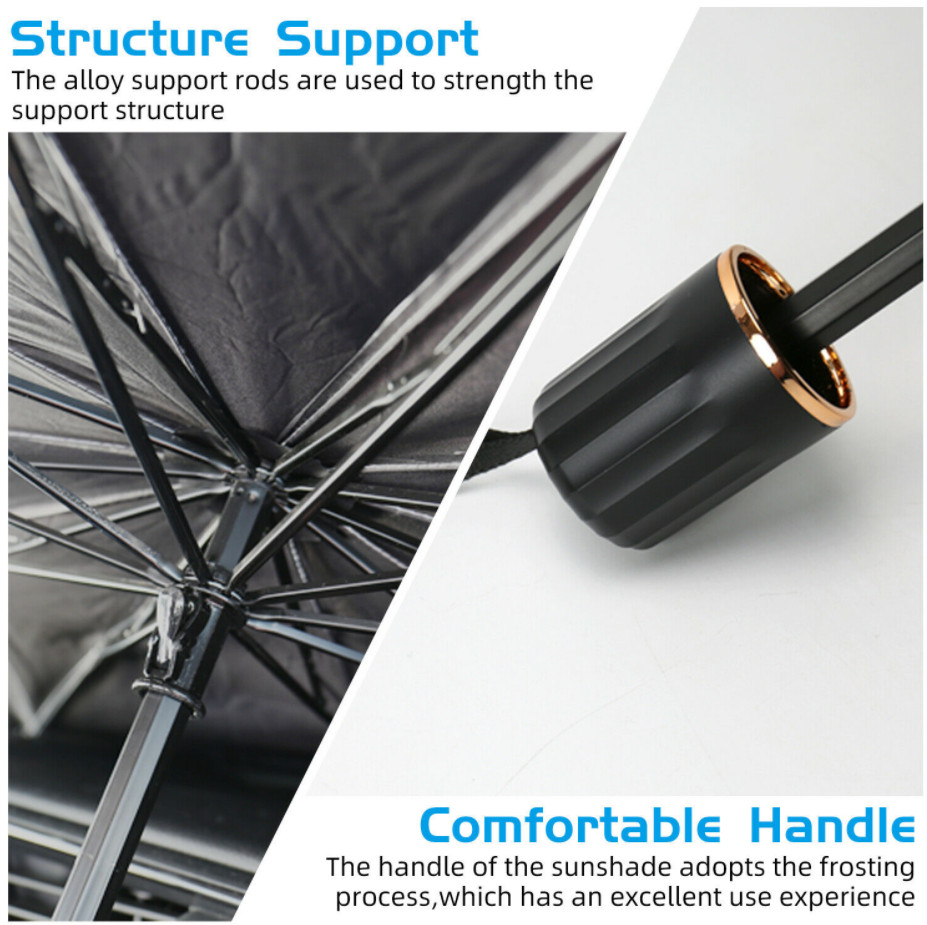 Car SUV Windshield Sunshade Front Window Cover Visor Sun Shade-Umbrella Foldable