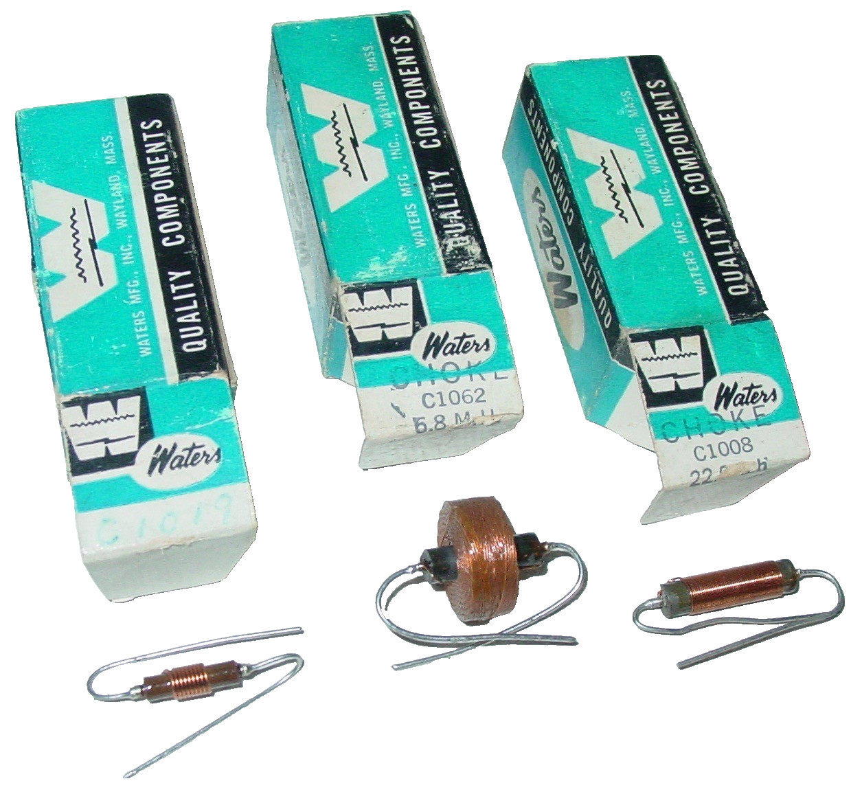 3 Vintage Tube Ham Radio RF Choke Coil Inductor Transformer NOS Lot Waters USA