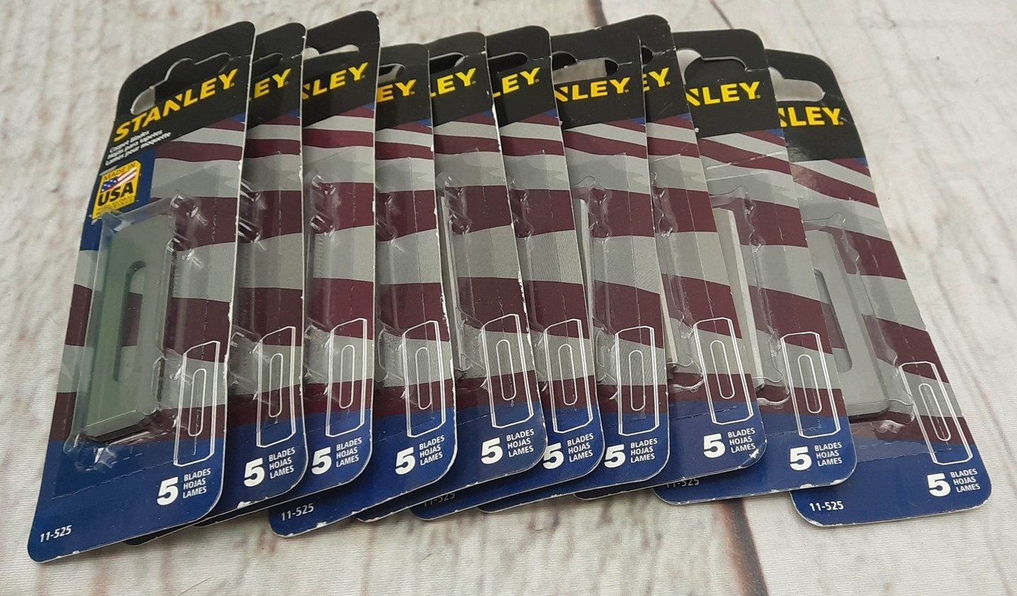 Stanley 11-525 50 Carpet Blades [Lot of 10] New Old Stock