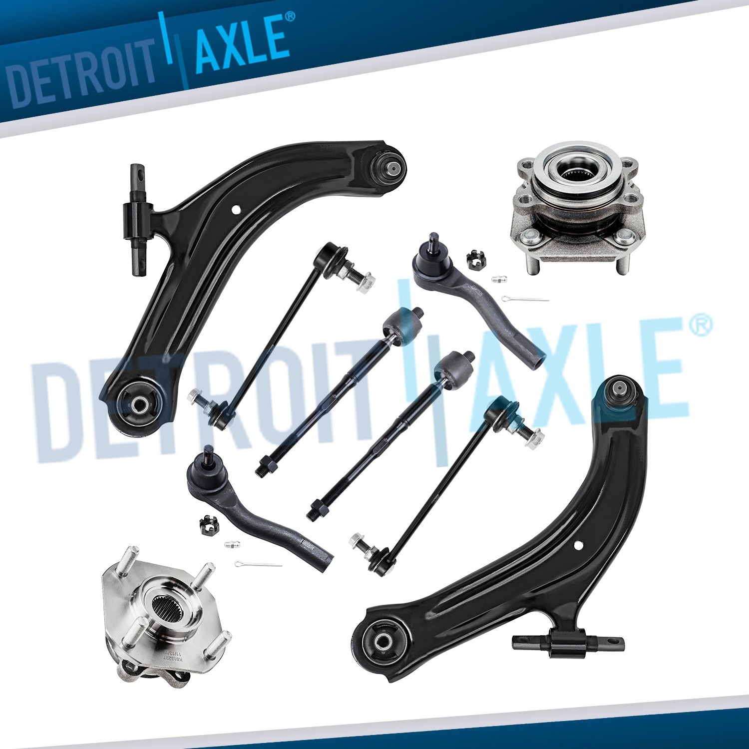 Front Lower Control Arm Wheel Bearing Hub Kit for 2007 - 2012 Nissan Sentra 2.0L
