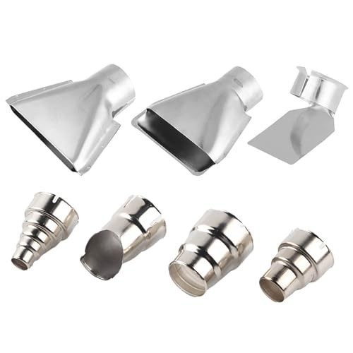 7PCS Stainless Steel Heat Gun Nozzle Attachments for 35-40mm Hot Air Tools