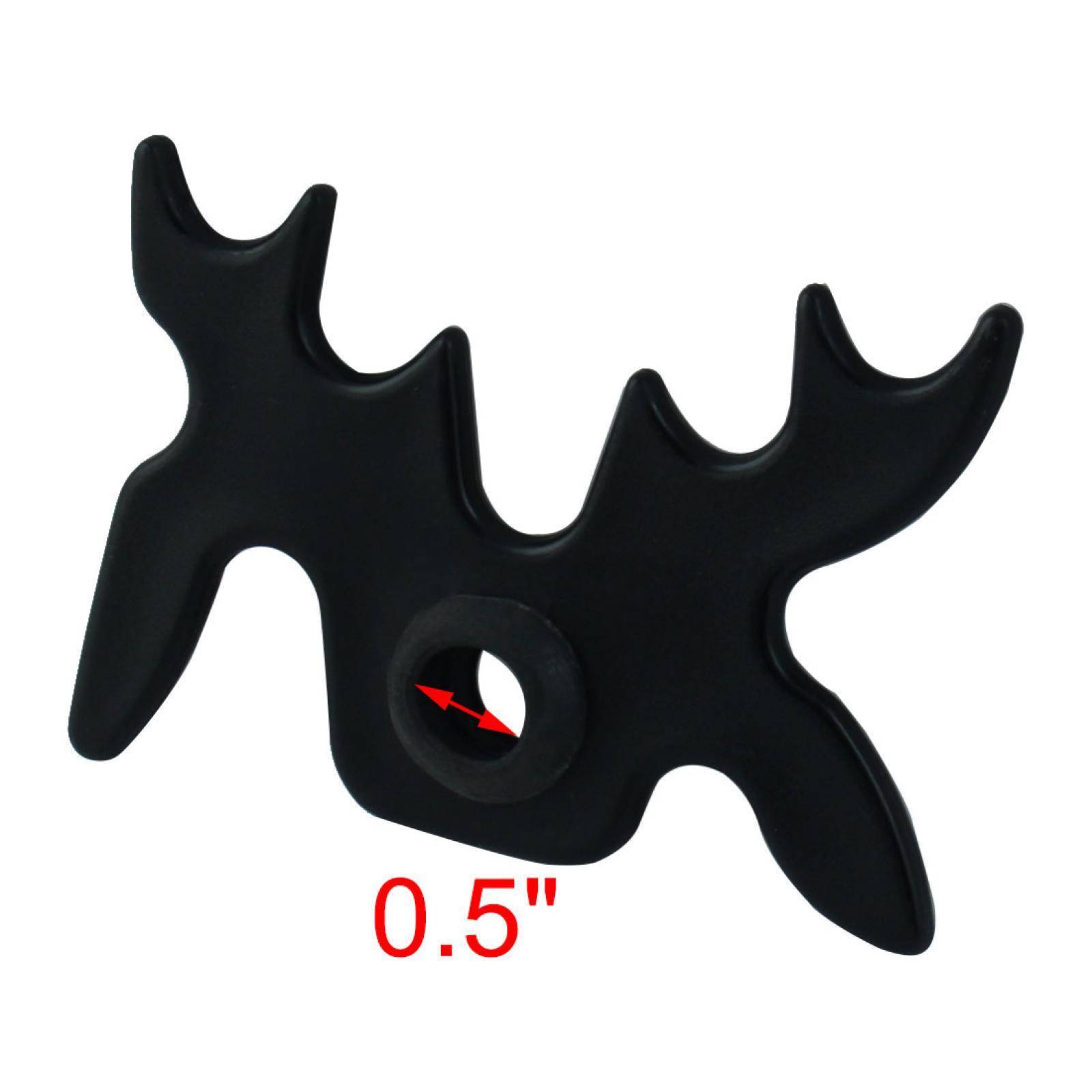 Billiard Pool Table Accessory Plastic Snooker Cue Rack Rod Head Holder Black