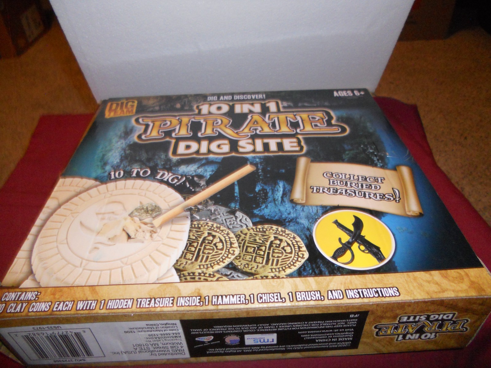 RMS International 10 in 1 Pirate Dig Site Science Educational Toy Set Ages 6+