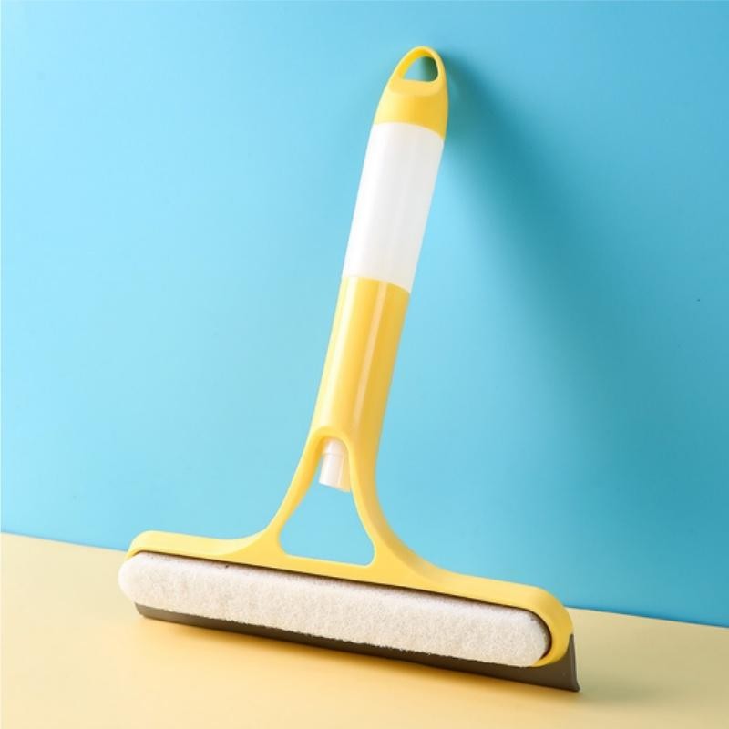 3 in 1 Window Cleaning Scraper,Squeegee for Shower Glass, 3 in 1 Spray Function