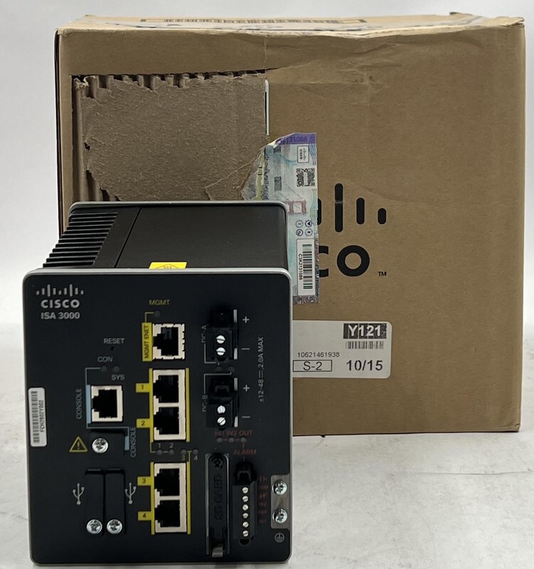 CISCO ISA-3000-4C-K9 V05 INDUSTRIAL SECURITY 4-PORT RUGGED FIREWALL SWITCH