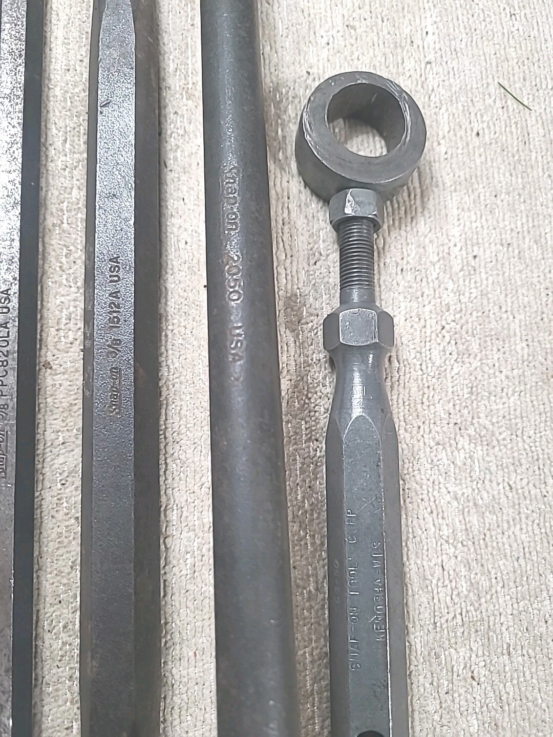 Snap-On & Mac Tools Punch and Chisel, Holder, Prybar, 6 Tool Lot USA MADE TOOLS