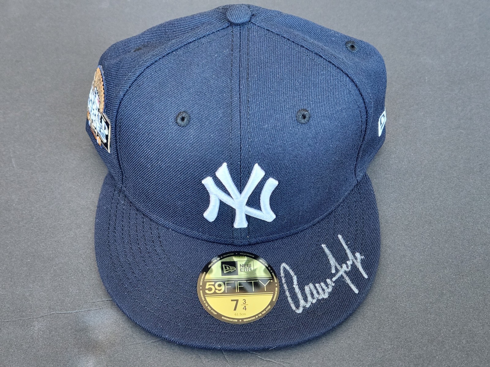 Aaron Judge Autographed New Era World Series Hat 2024 New York Yankees Beckett