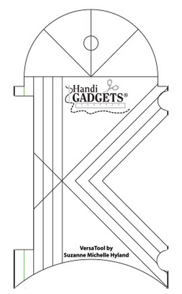 HQ Versa Tool 4-1/2-Inch x 7-1/2-Inch Longarm Template by Handi Gadgets