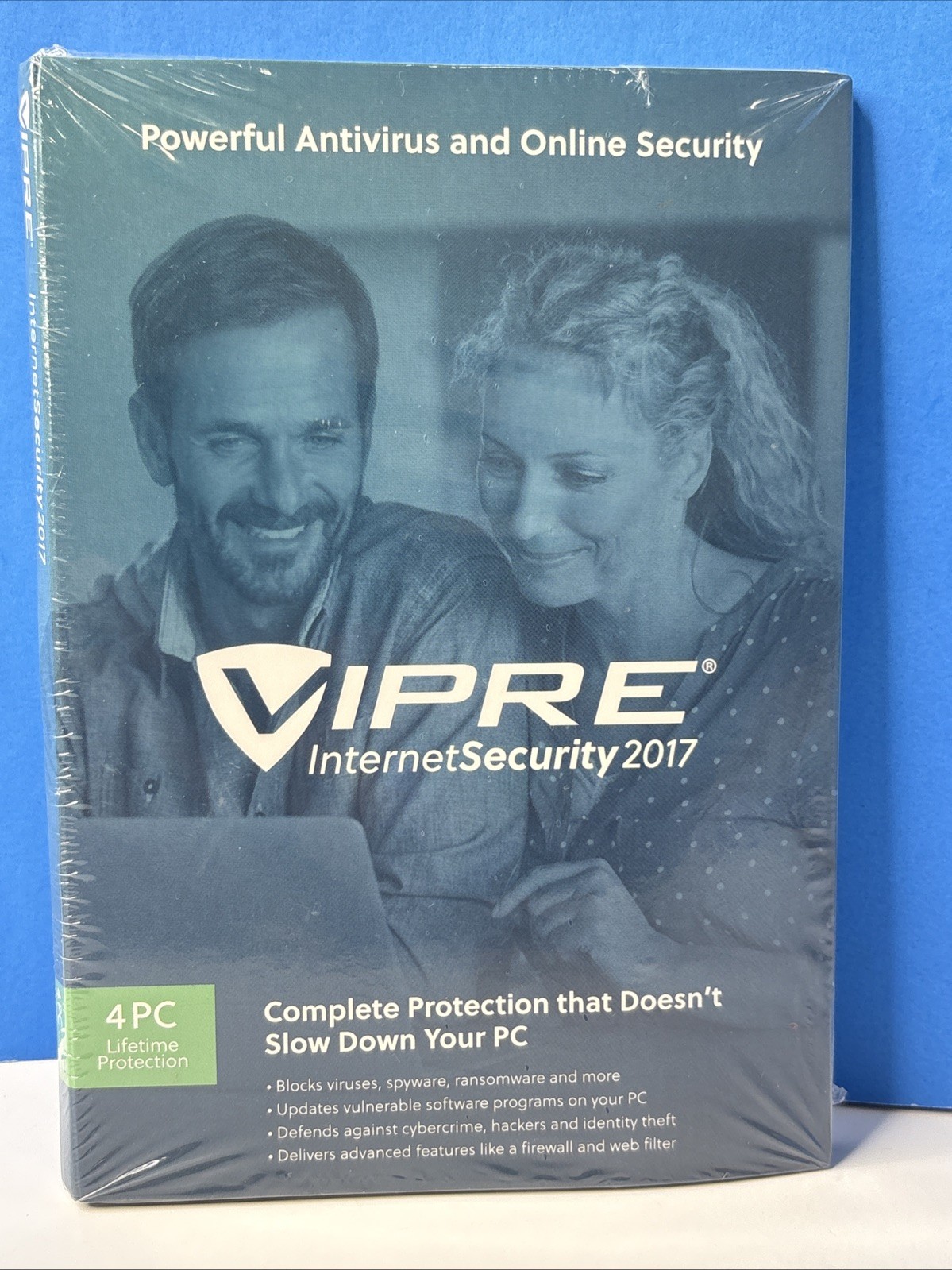 New Sealed VIPRE Internet Security 2017 Antivirus  4 PC Lifetime Protection NEW