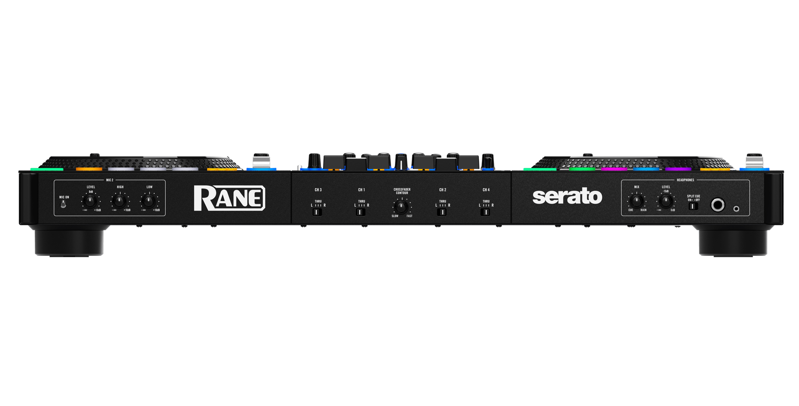 Rane FOUR Advanced 4-Channel Stems DJ Controller Bundle w/ Black Case + XLRs
