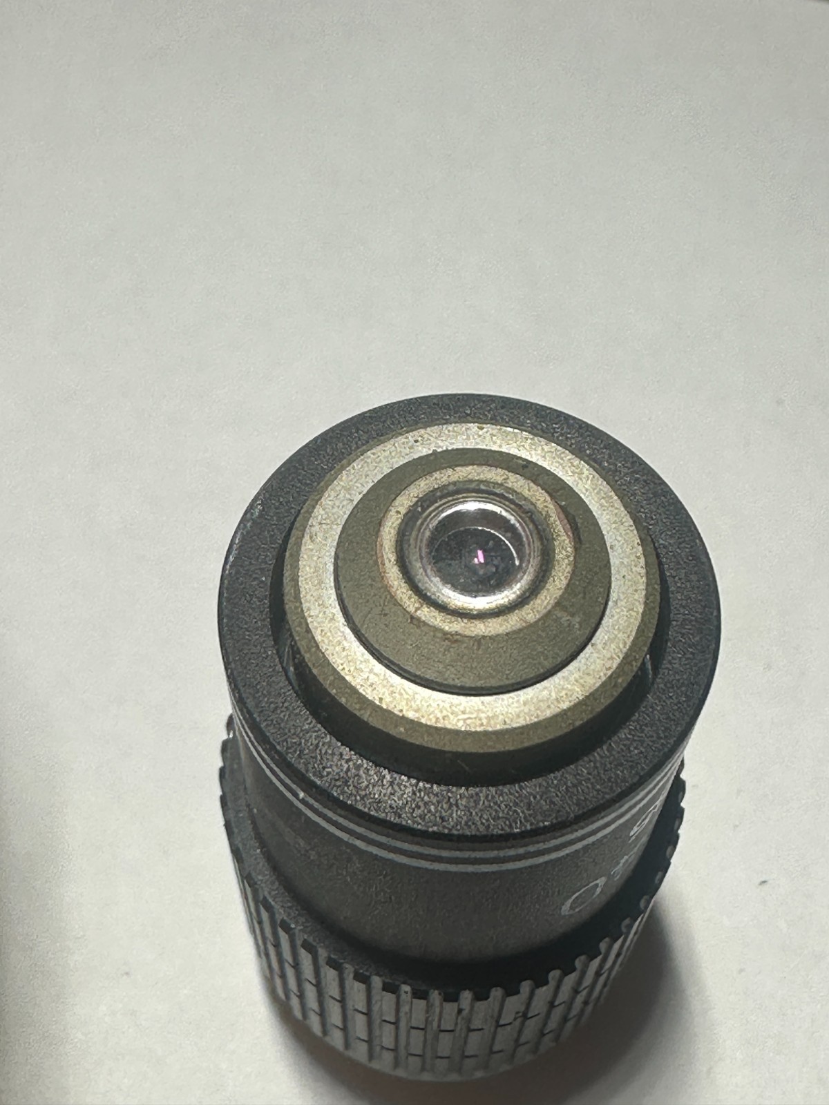 Swift Microscope Objective DIN40 / 0.65 Made in Thailand, Blue stripes Used