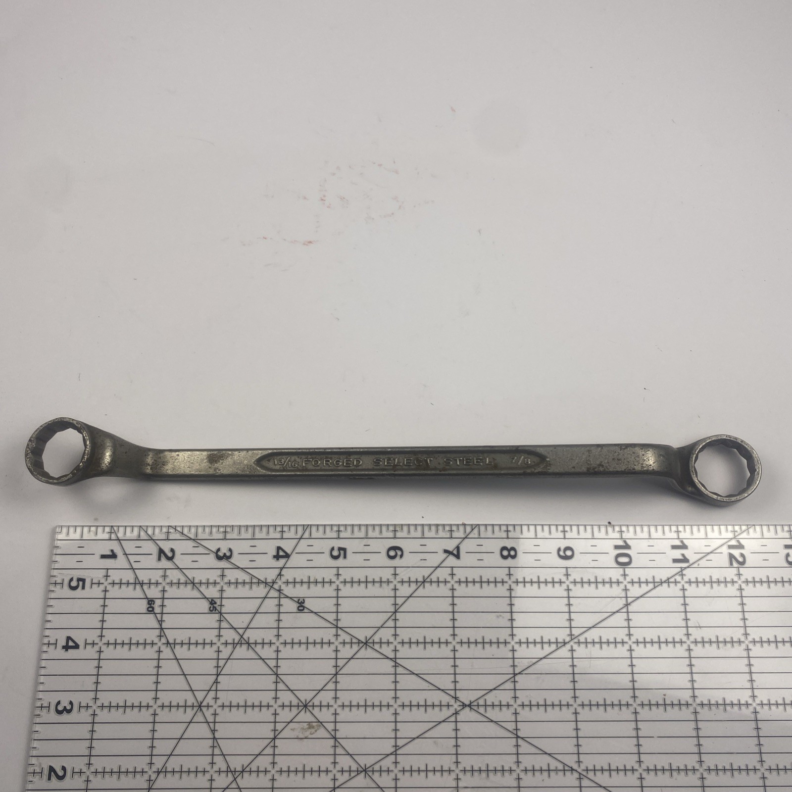Forge Select Steel 13/16" x 7/8" . Deep Offset Box Wrench  12 Point