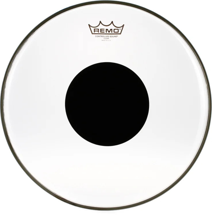 Remo Controlled Sound Clear Drumhead - 14" - with Black Dot