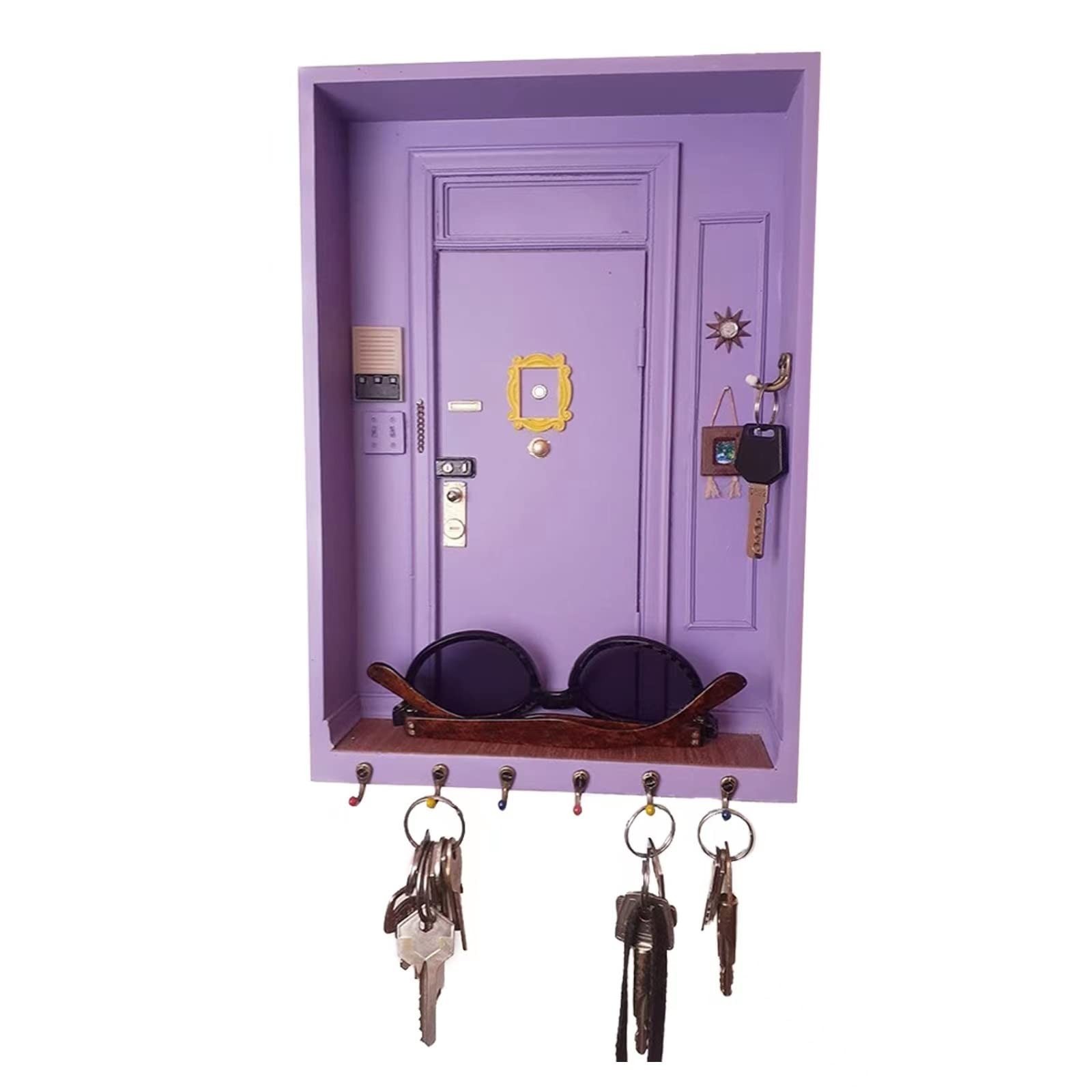 Friends Key Holder for Wall，Friends Tv Show Merchandise Gifts，Easy