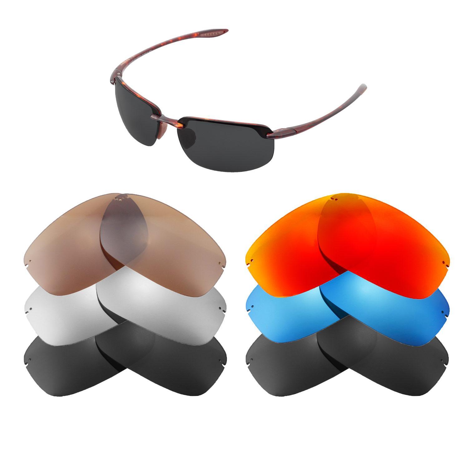 Walleva Replacement Lenses for Maui Jim Ho'okipa MJ407 -Multiple Options