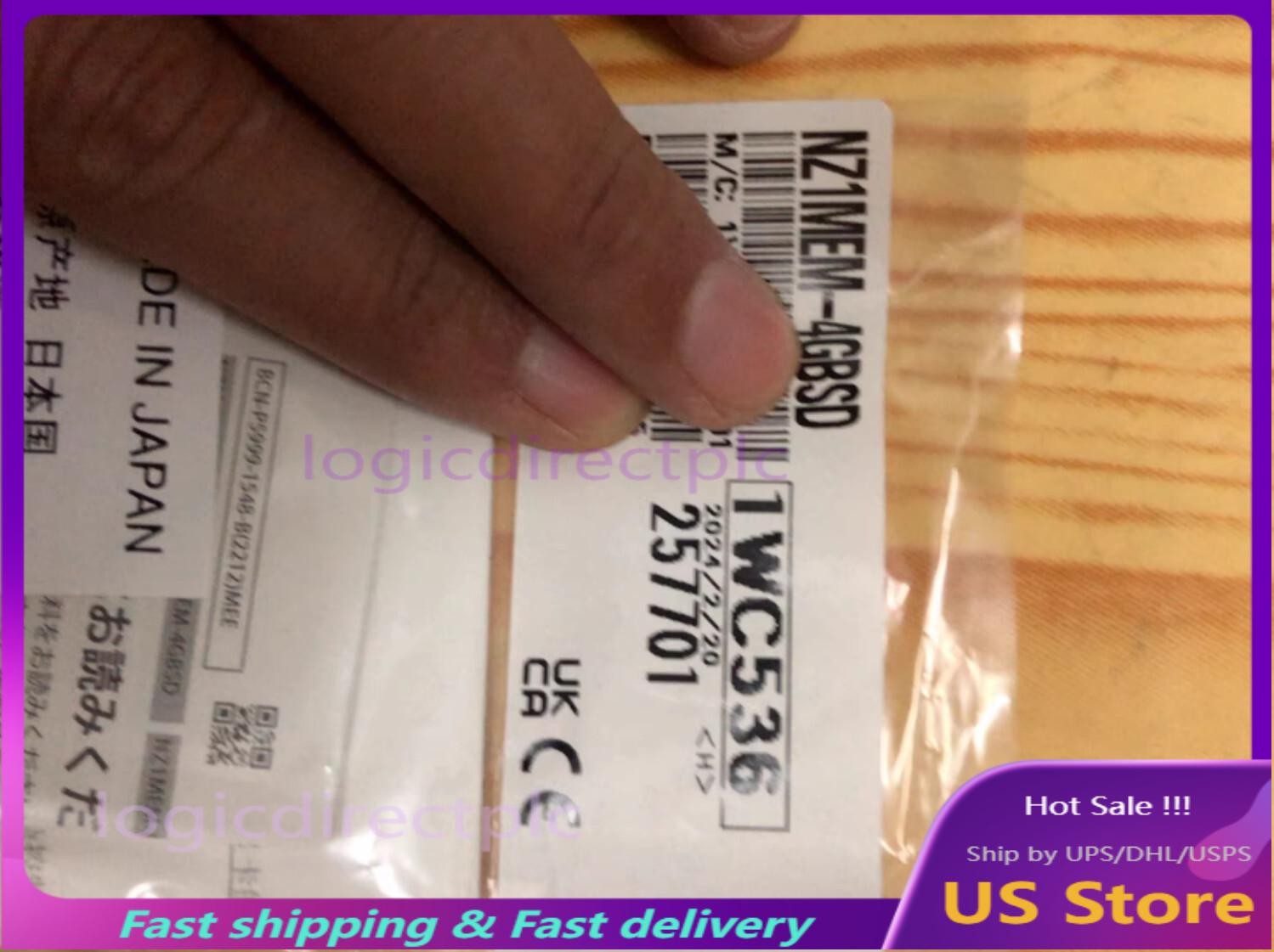 1PC New Mitsubishi NZ1MEM-4GBSD NZ1MEM4GBSD 4GB Memory Card Free Ship #TT
