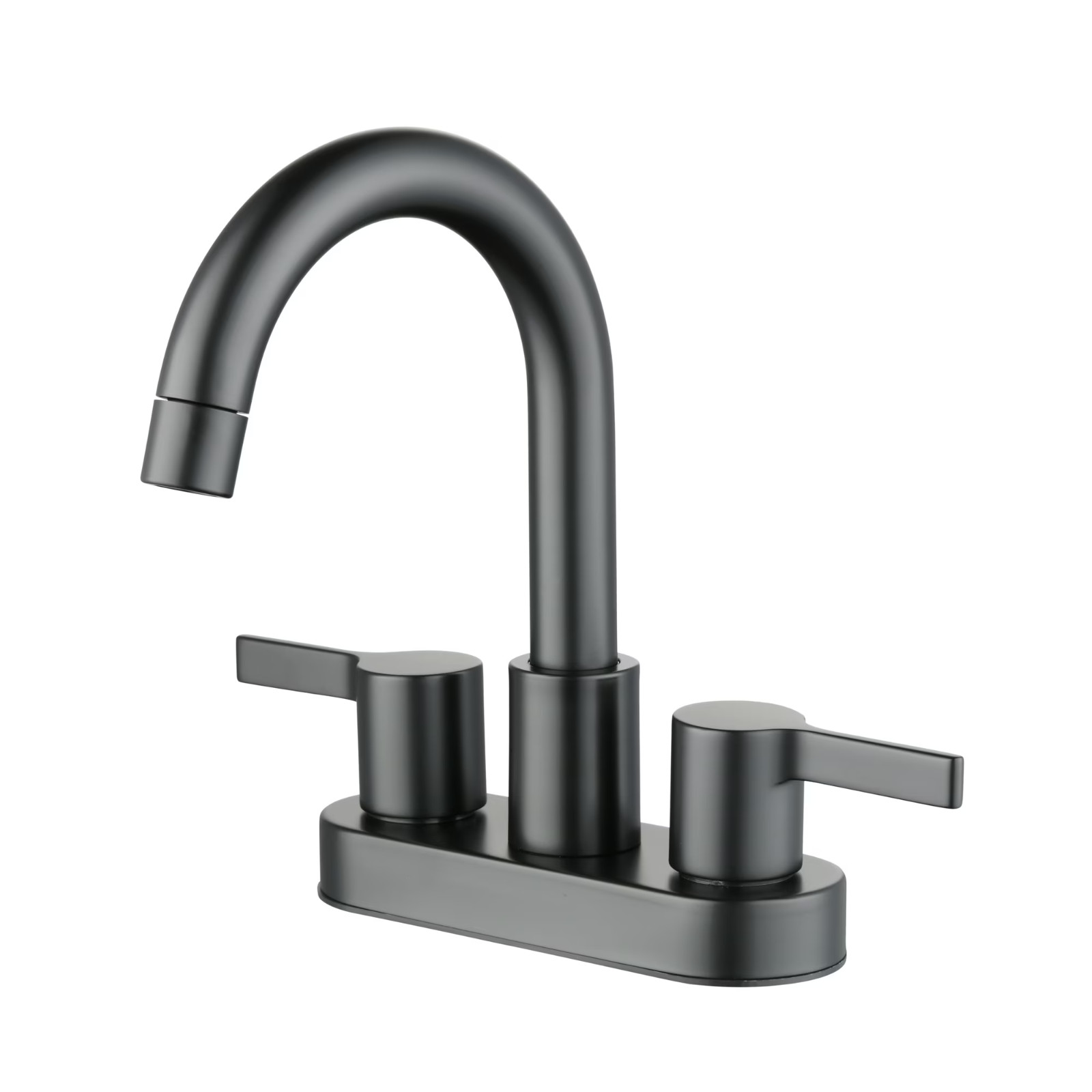 Better Homes & Gardens Clean Modern 4" Centerset Bathroom Faucet in Matte Black