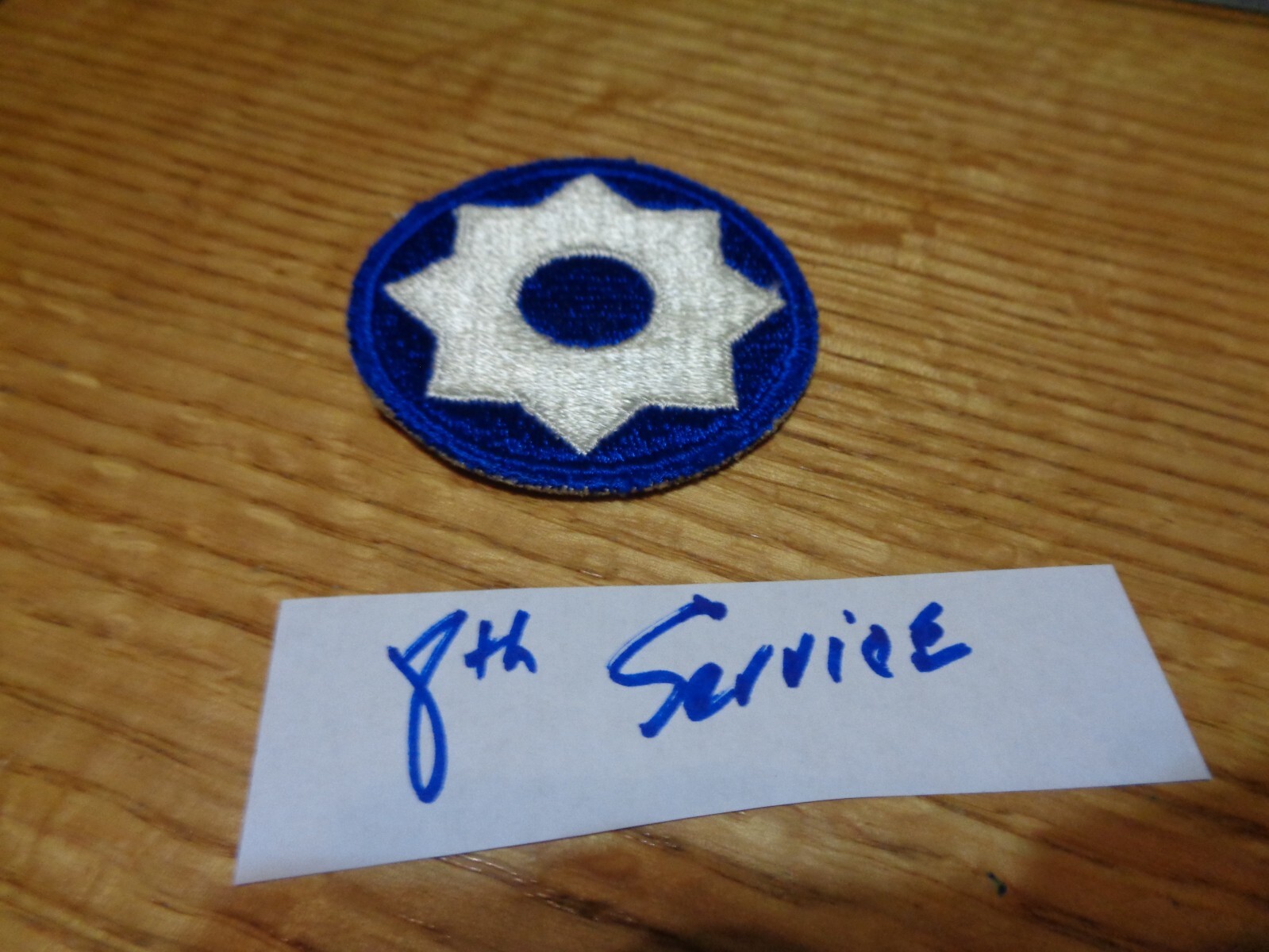 Authentic WW II  8th Service Command U.S. Army Shoulder Patch