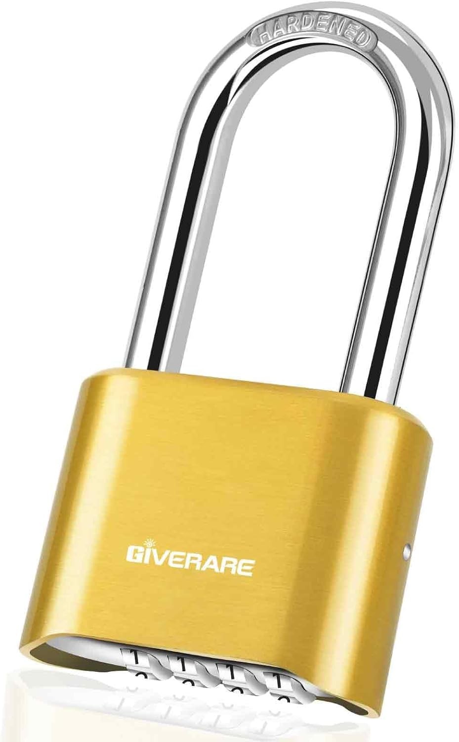 4-Digit Combination Padlock Heavy Duty Weatherproof Long Shackle Security Lock