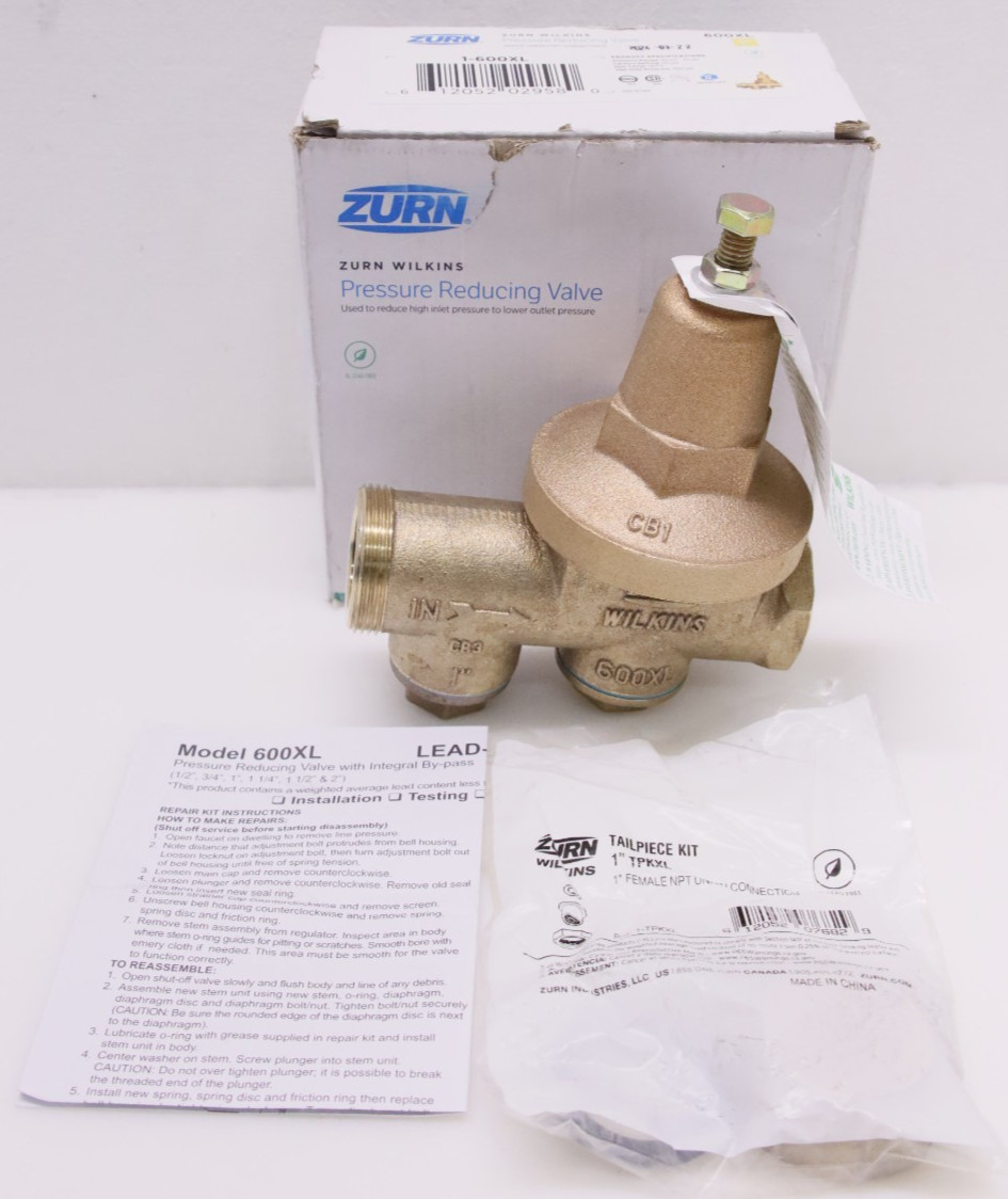 WILKINS Zurn 1 in. 600XL Pressure Reducing Valve Model # 1-600XL - New