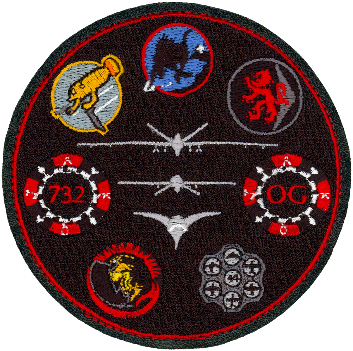 USAF 732nd OPERATIONS GROUP GAGGLE PATCH - NEW w/ ATTACK SQUADRONS