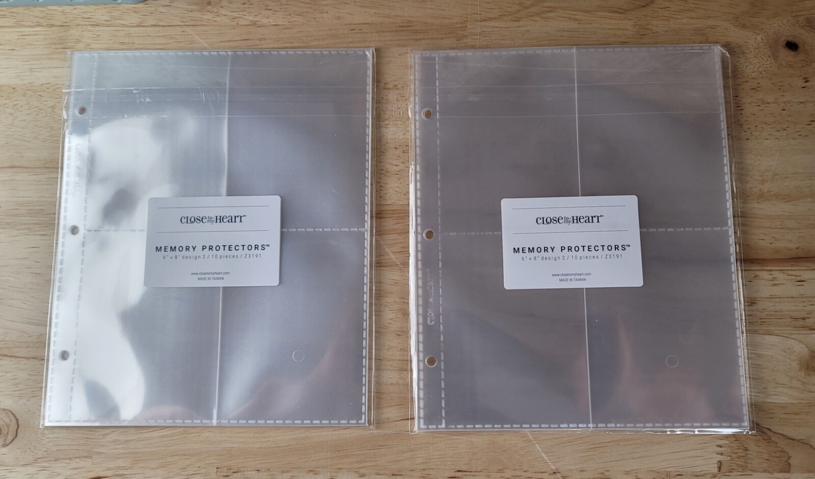 Close To My Heart 6"x8" MEMORY PROTECTORS Plastic Lot of 2 Packs/20 Pieces