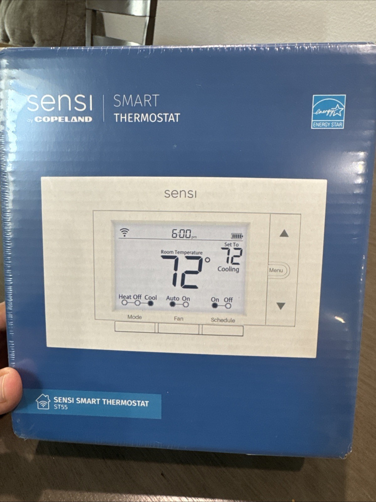 Sensi Smart Thermostat, with Wi-Fi, Integrated Security, Programable, App Compat