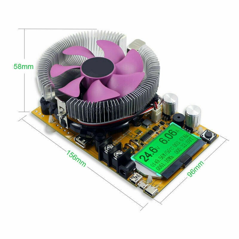 Electronic Load Tester 220V 20A Constant Current Battery Capacity Tester Module