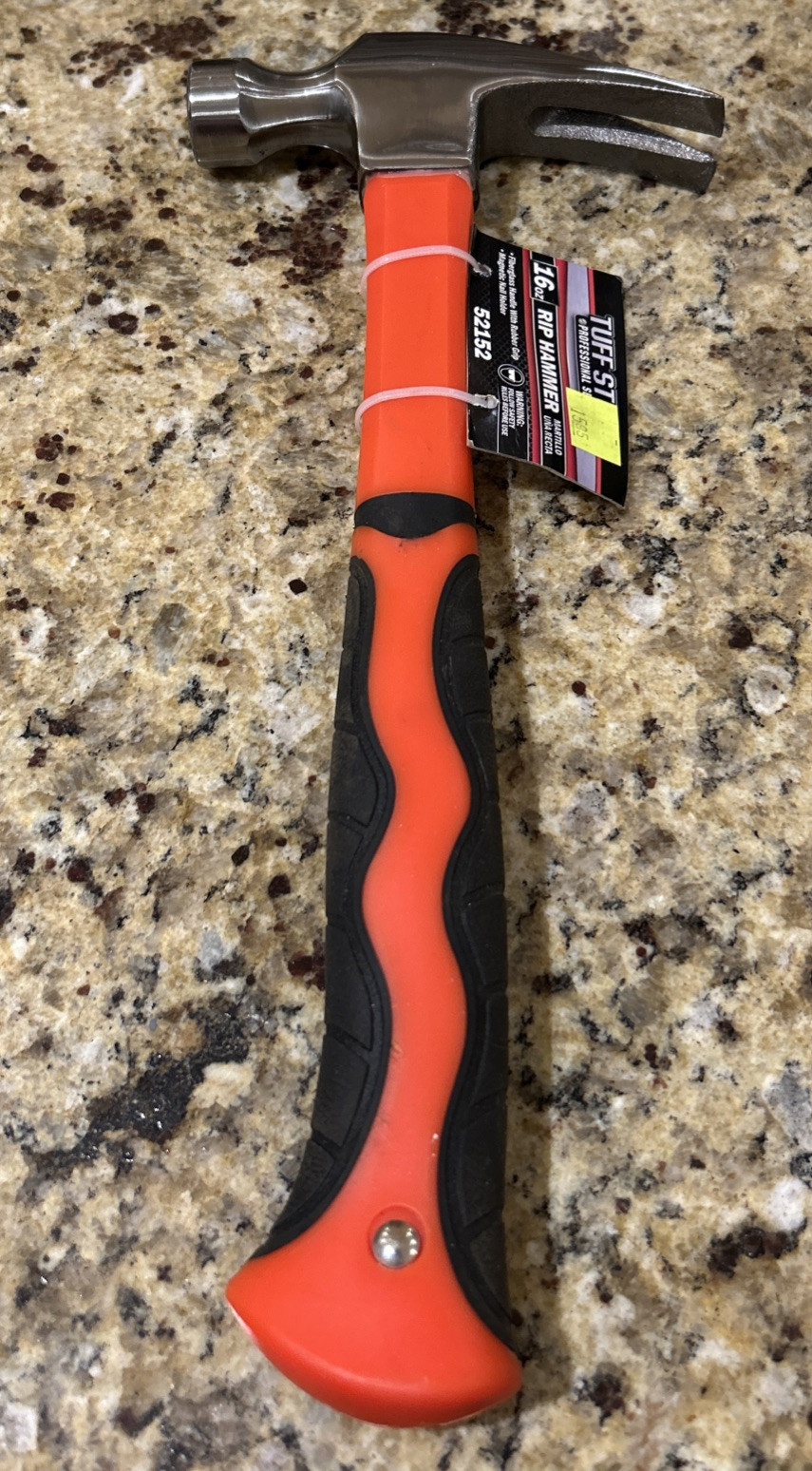 TUFF STUFF  Rip Claw Hammer52152  With Fiberglass Handle 16Oz NEW