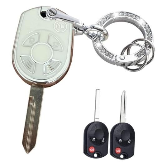 for Ford Escape Explorer Mustang Transit Fusion Focus 3 Buttons White-Silver