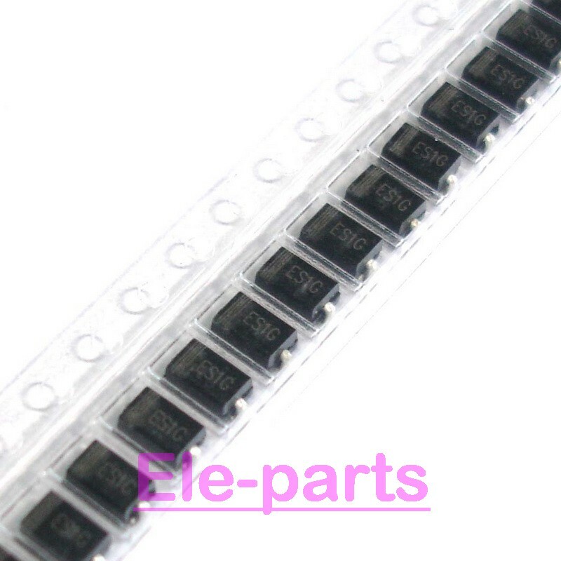 500 PCS ES1G DO-214AC SMA  1.0 AMP. Surface Mount Super Fast Rectifiers Chip